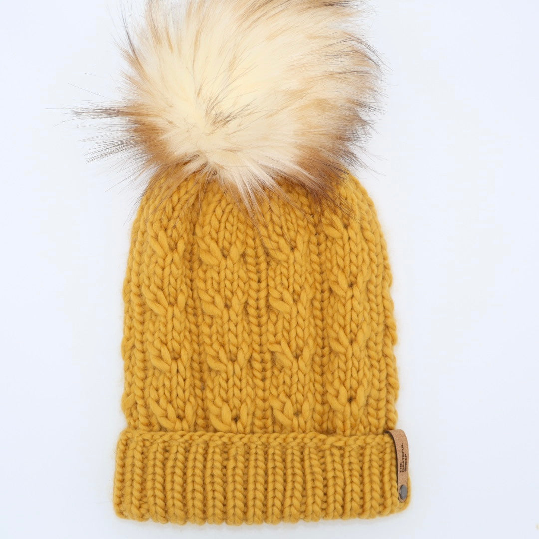 Horseshoe Falls Beanie Digital Knitting Pattern