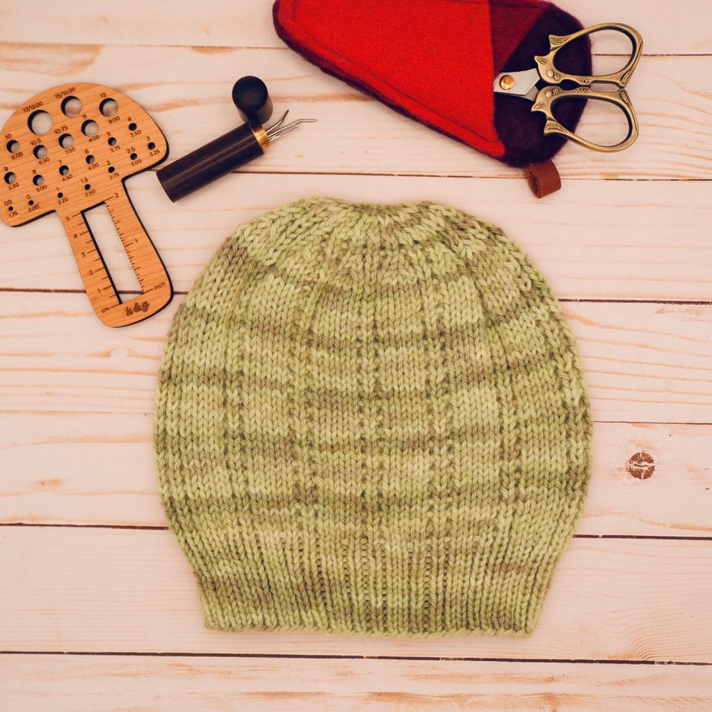 Open Ridge Beanie Digital Knitting Pattern