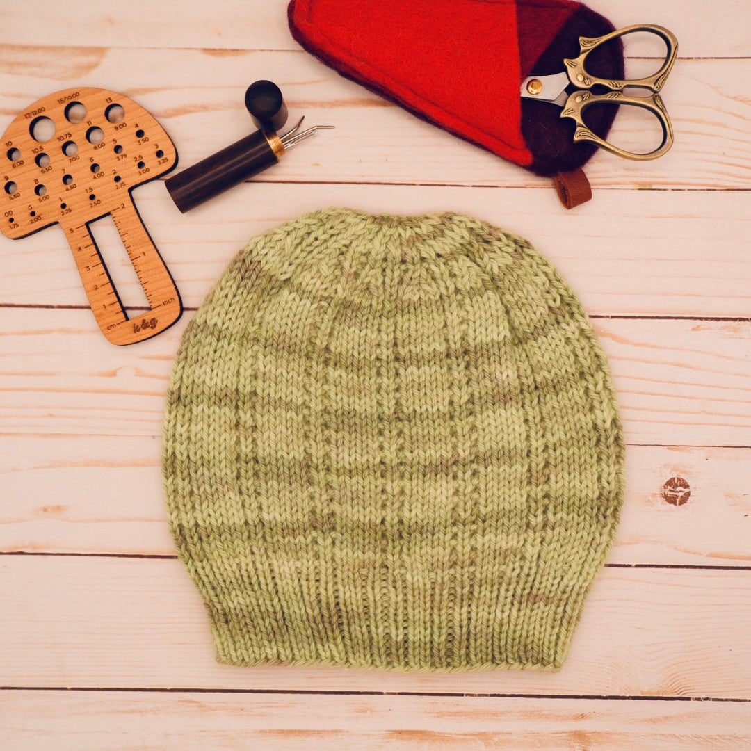 Open Ridge Beanie Digital Knitting Pattern