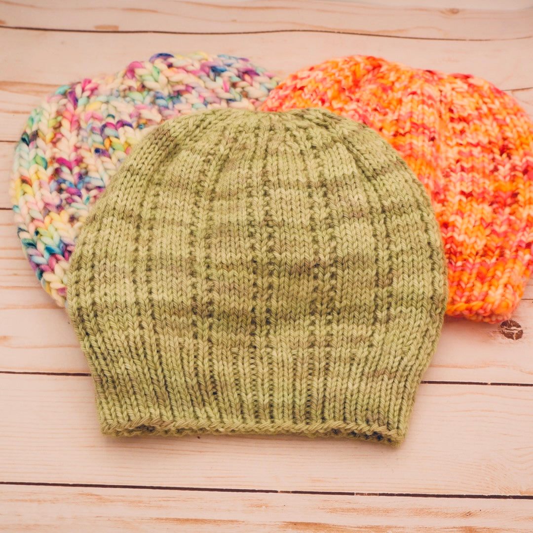 Open Ridge Beanie Digital Knitting Pattern