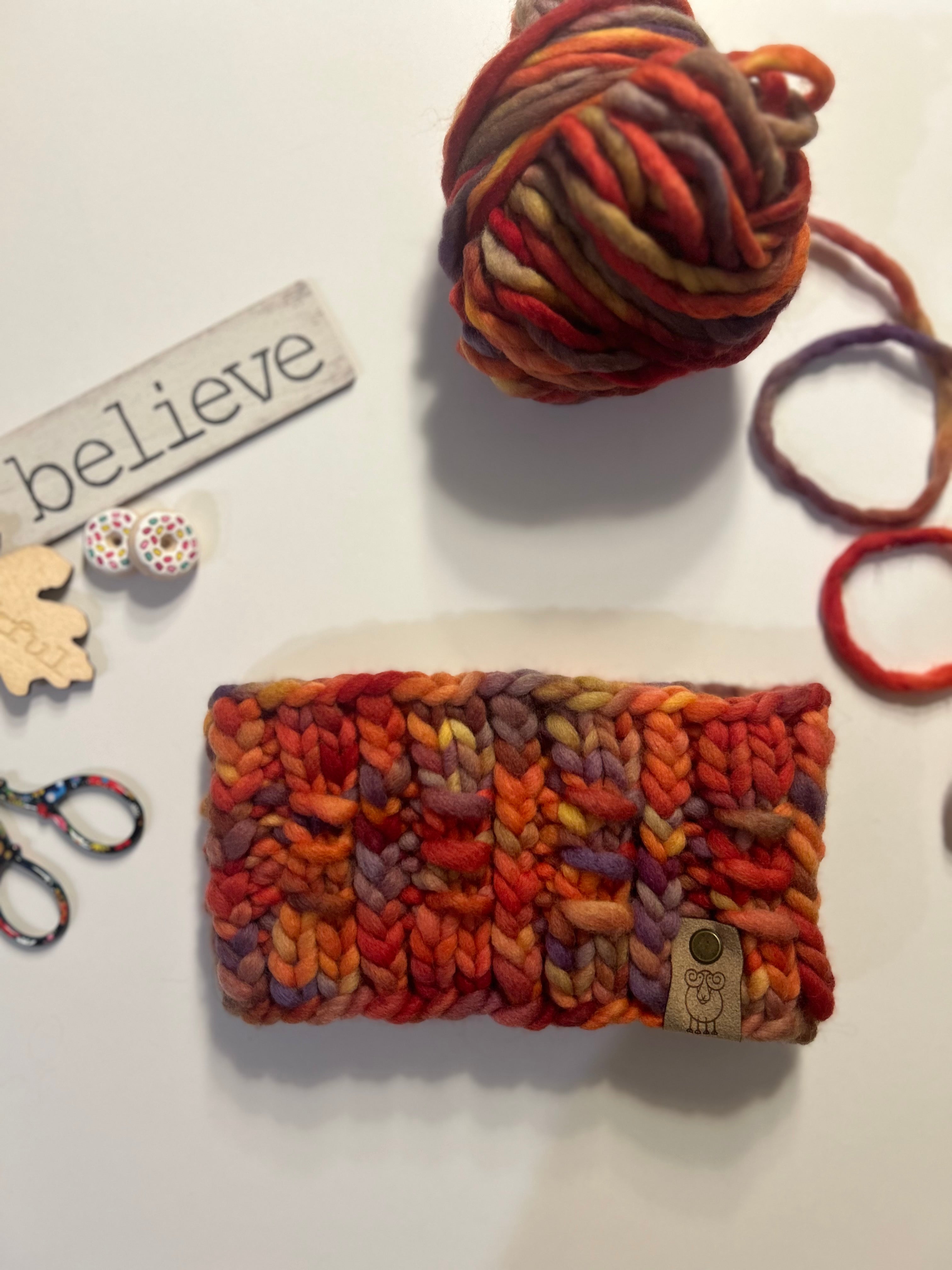 Along Those Line Headband Digital Knitting Pattern