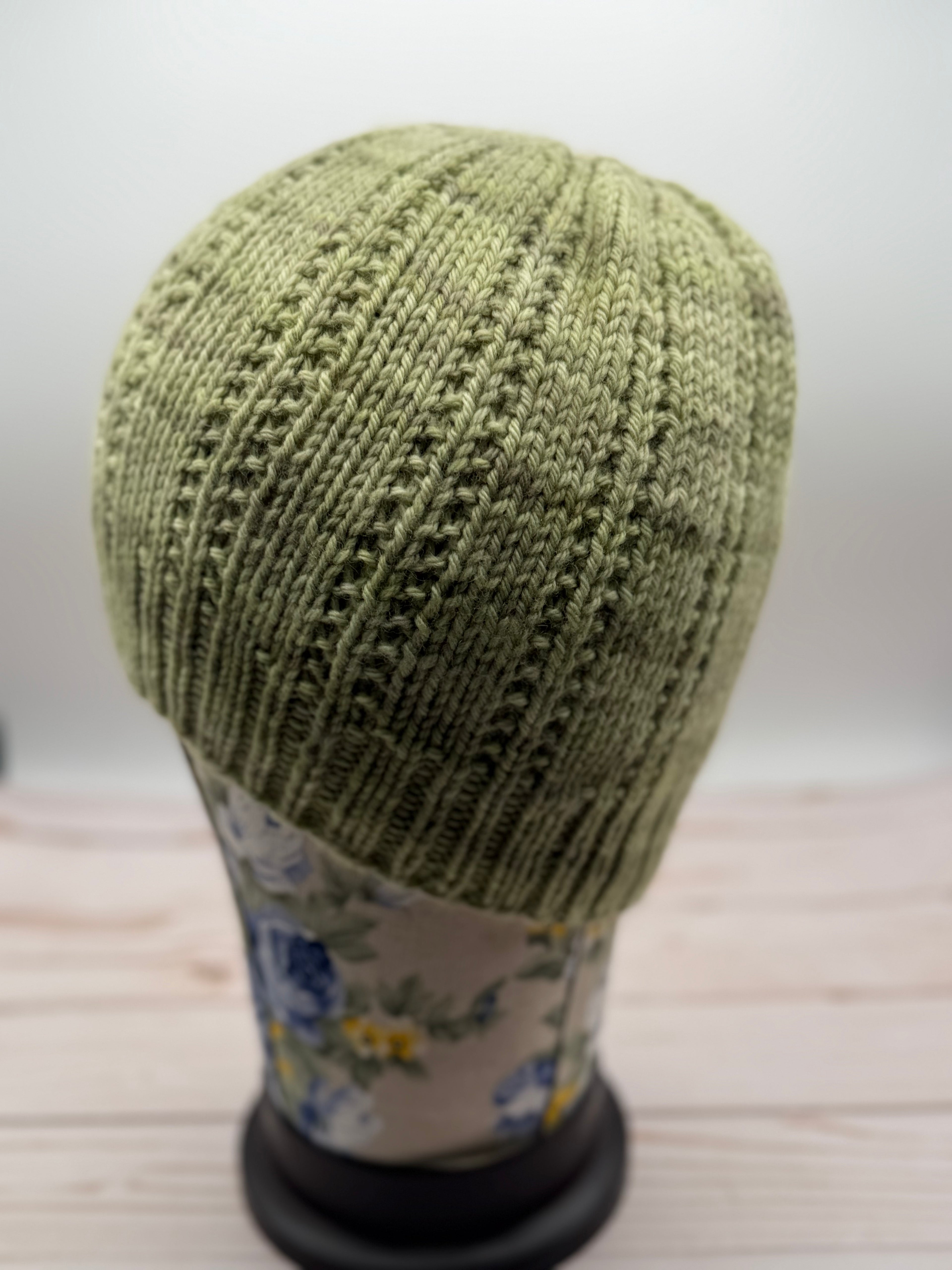 Open Ridge Beanie Digital Knitting Pattern