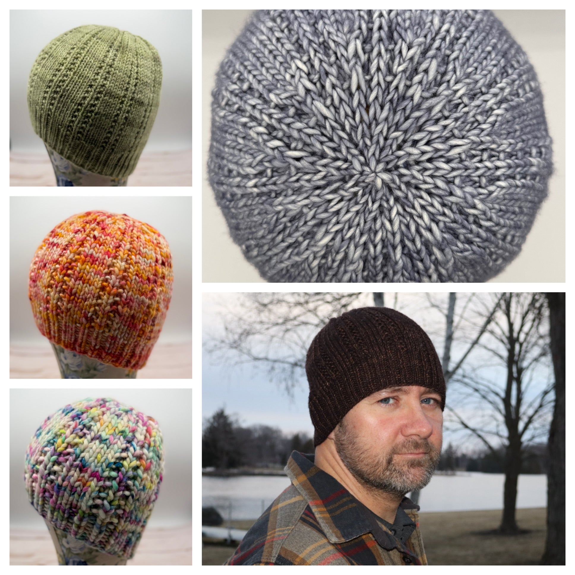 Open Ridge Beanie Digital Knitting Pattern