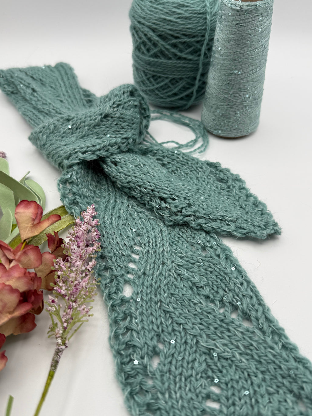 Evening Drift Skinny Scarf Digital Knitting Pattern